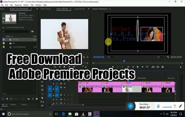 adobe premiere pro wedding projects free download
